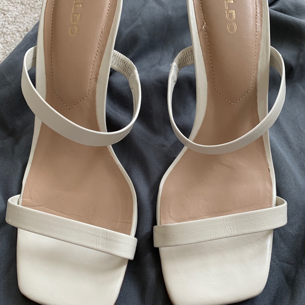 ALDO WHITE SANDALS